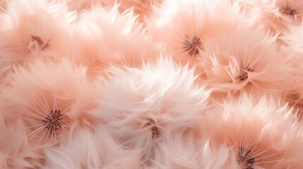 Wall Mural - a serene and delicate image capturing the ethereal beauty of a fluffy dandelion seed head, with a so