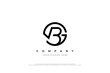 Initial Letter BG Logo or GB Monogram Logo Design