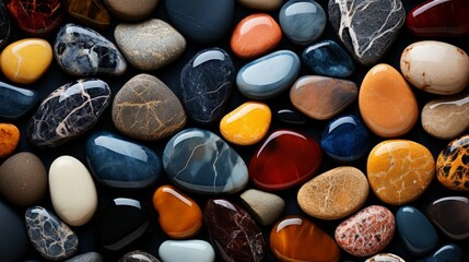  Beautyful colorful stones. Stones background.