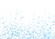 淡いブルーの水彩の水玉模様　パステルカラー
