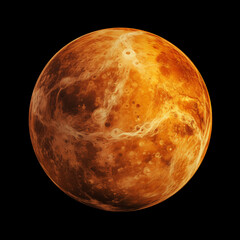 Wall Mural - planet isolated background,created with generative ai tecnology.