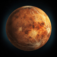 Wall Mural - planet isolated background,created with generative ai tecnology.