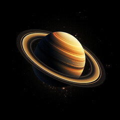 Wall Mural - planet isolated background,created with generative ai tecnology.
