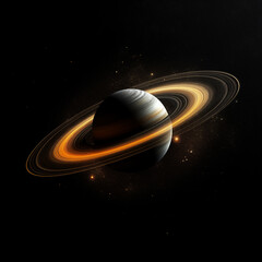 Wall Mural - planet isolated background,created with generative ai tecnology.