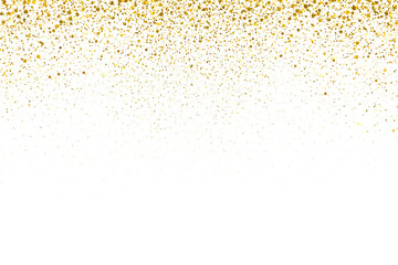 Wall Mural - aesthetic gold confetti shine falling gold dust lights, glowing sparkles golden dust particles, abst