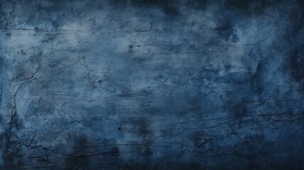 Dark blue grunge textured background. Rough grainy concrete wall surface texture. Dark blue rough close-up surface backdrop