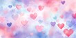 Pastel hearts background , in the style of vibrant stage backdrops, chinese watercolor