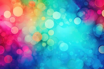 Wall Mural - A rainbow bokeh abstract background with a queer or LGBT theme for Pride, LGBT History month or coming out day, Find a Rainbow Day