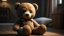 Sad Teddy Bear Plushie, Generative AI
