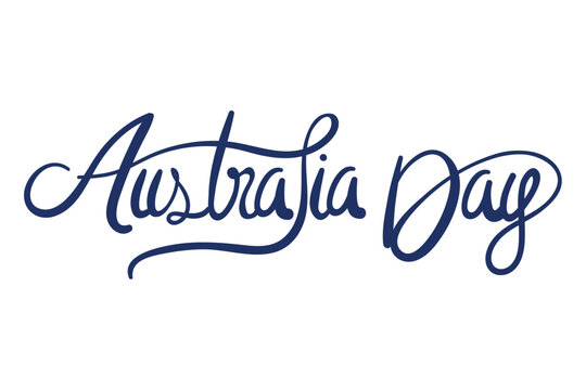 australia day typography design