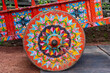 Colorful Oxcart Wheel in Costa Rica