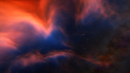 nebula gas cloud in deep outer space
