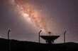 satellite dish listening giant in spain sky cosmology science ex