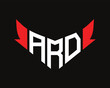 ARD letter logo design.