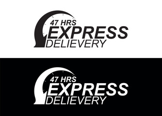 Wall Mural - Express delivery in 47 hours. Fast delivery, express and urgent shipping