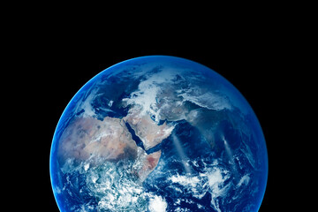 Canvas Print - planet earth on a dark background. elements of this image furnished by nasa