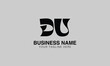 DU D du initial logo | initial based abstract modern minimal creative logo, vector template image. luxury logotype logo, real estate homie logo. typography logo. initials logo
