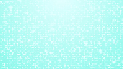 Wall Mural - Dots halftone white blue and green color pattern gradient texture background.