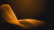 Abstract dot orange gradient wave texture technology background.