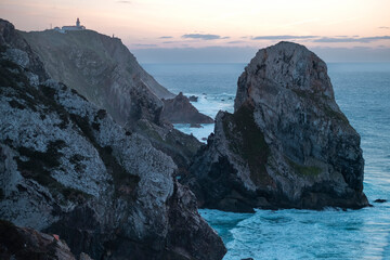 Wall Mural - A view of the cliffs on the Atlantic coast in Sintra, Portugal.