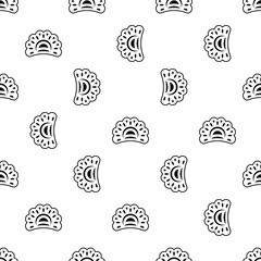 Wall Mural - Dumpling Icon Seamless Pattern Y_2205005