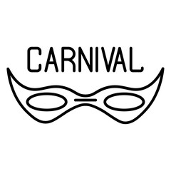 Wall Mural - carnival line icon