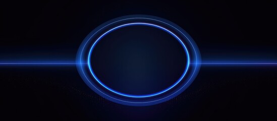 Wall Mural - abstract background of shiny blue circles