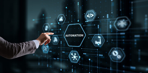 Wall Mural - automation technology industrial process workflow optimisation
