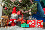 Fototapeta Kuchnia - Wonderful presents under beautifully decorated christmas tree