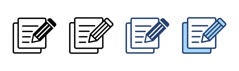 Note icon vector. notepad sign and symbol