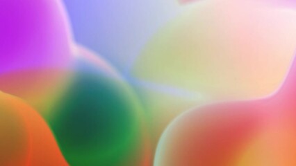 Wall Mural - colorful gradation bubble ball abstract background