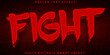 Red Fight Vector Fully Editable Smart Object Text Effect
