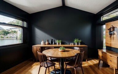 Wall Mural - A Glimpse into the Traditional Dining Room Interior of San Francisco generative ai