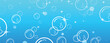 cute background with flying soap bubbles	