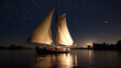 Starlit Nile Traditional Felucca Sail
