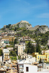 Wall Mural - The panorama of Taormina, Sicily, Italy	