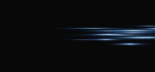 Wall Mural - vector illustration in blue color. set of light effects. glare and flash. bright beams of light. glo