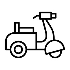 Canvas Print - Scooter Icon