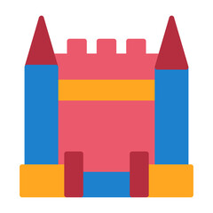 Canvas Print - Inflatable Castle Icon