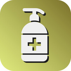  Sanitizer Vector Glyph Gradient Background Icon Desig