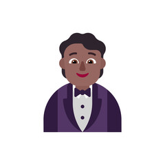 Sticker - Person in Tuxedo: Medium-Dark Skin Tone