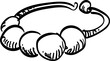 pearl bracelet handdrawn illustration