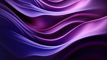 Poster - minimal abstract purple violet background with smooth curve, flowing satin waves for backdrop design,Minimal Futuristic Technology Design as Geometric Urban Texture Wallpaper.