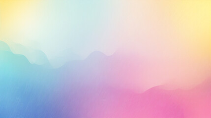 Wall Mural - Light grainy background. Pastel abstract gradient banner. 