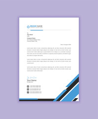 Wall Mural - Professional and creative business style letterhead layout design