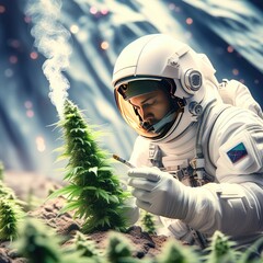 an astronaut researcher discovered cannabis on another planet