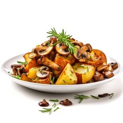 Wall Mural - Roasted Potato w Mushrooms