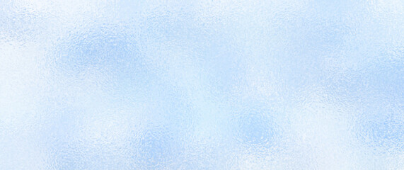 Blue winter vector art background for cover design, cards, flyer, poster, banner. Blur blue glass texture with bokeh. Hand drawn Christmas illustration. Merry Christmas! Frozen glass backdrop. Snow.
