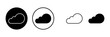 Cloud icons set. cloud computing icon