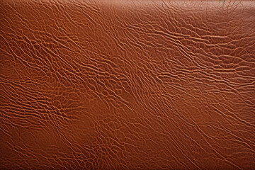 Wall Mural - brown leather texture background, generative ai